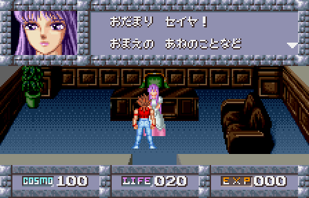 Saint Seiya: Ougon Densetsu-hen Perfect Edition in-game screen.