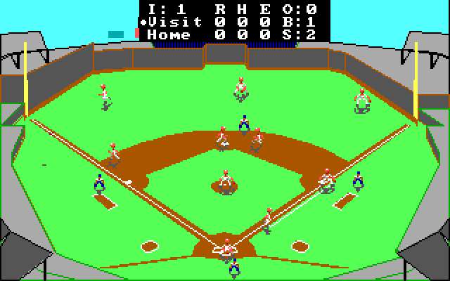 Earl Weaver Baseball (1987) by Mirage Graphics MS-DOS game