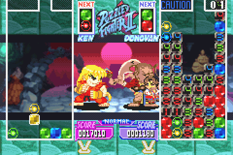 Screenshot of Super Street Fighter II: Turbo Revival (Game Boy Advance,  2001) - MobyGames