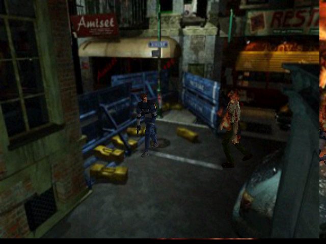 resident evil 2 n64 rom right screen problem