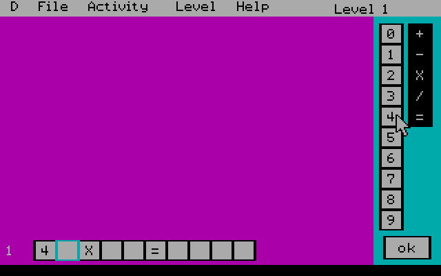 Math Blaster Mystery (1989) by Davidson & Associates MS-DOS game