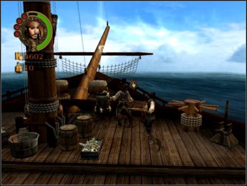 Pirates of the Caribbean ps2. Карибская Легенда. Джек Воробей на вертеле.