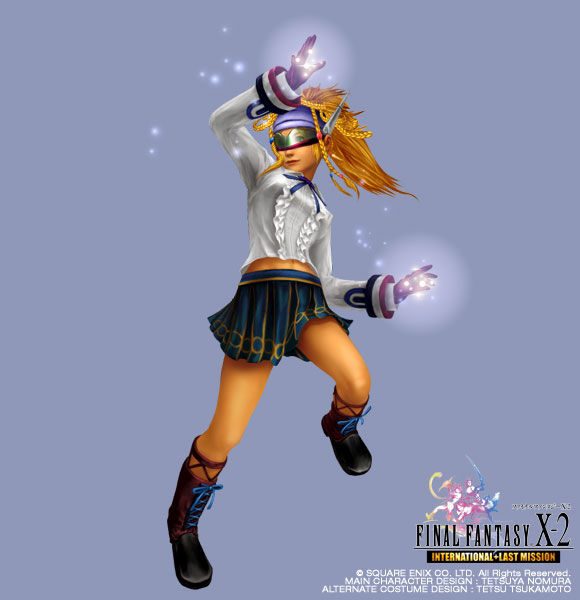 Rikku, a major character in Final Fantasy X