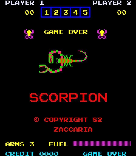 Scorpion (1982) Arcade game