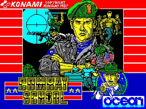 Combat school. ZX Spectrum экран загрузки. Exolon ZX Spectrum. ZX Spectrum Art. Комбат скул.