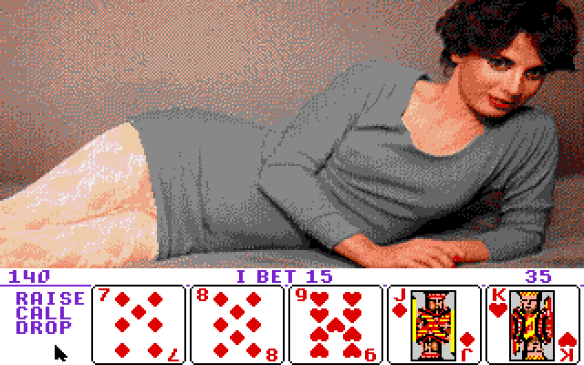 Strip Poker II in-game screen image #1.