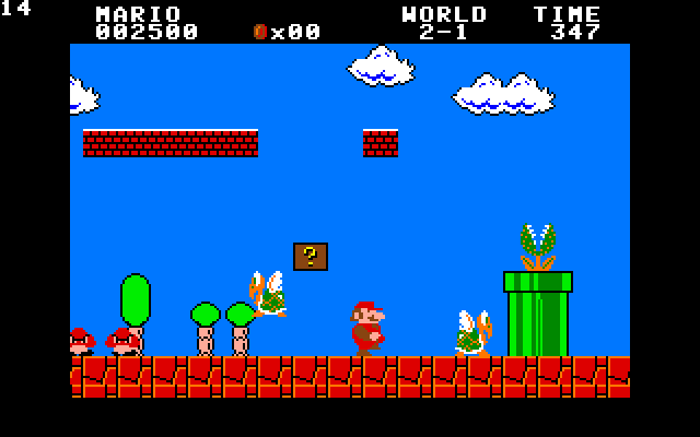 Super mario brothers game for computer