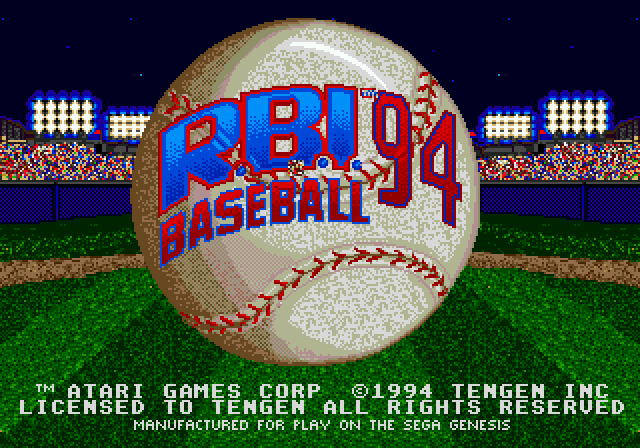 R.B.I. Baseball 94 Gallery. Screenshots, Covers, Titles And Ingame Images