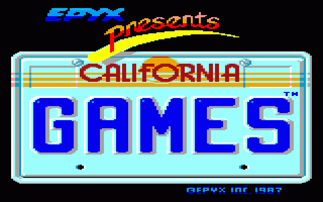 California игра. Commodore 64 California games. California games. Skate or die: Tour de Thrash.