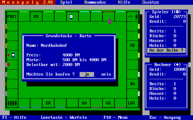 Monopoly (1992) by author MS-DOS game