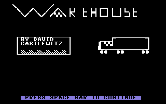 Warehouse (1983) C64 game