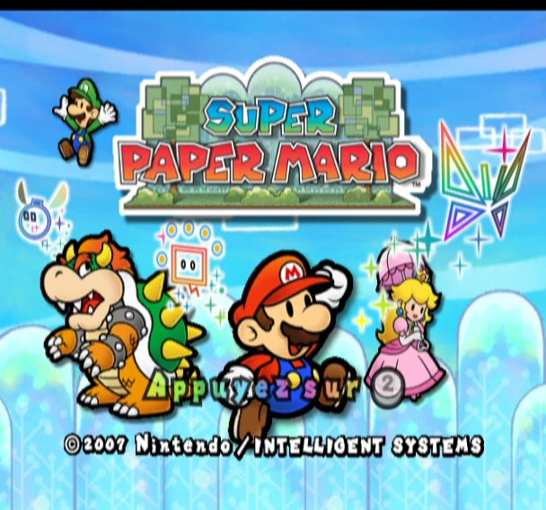 Super Paper Mario gallery. Screenshots, covers, titles and ingame images