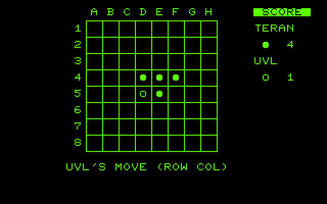 Othello (1978) Commodore PET game