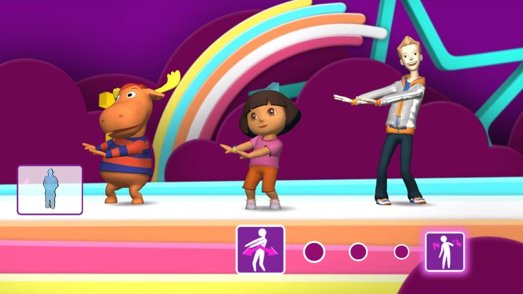Nickelodeon Dance 2 in-game screen. 