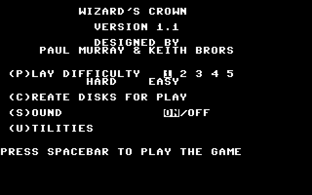 Wizard's Crown gallery. Screenshots, covers, titles and ingame images