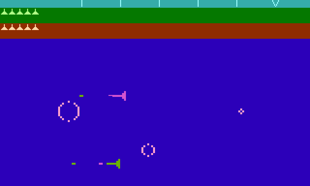 Pushky (1982) Atari 400/800 game