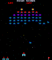 Galaxian  in-game screen image #1 