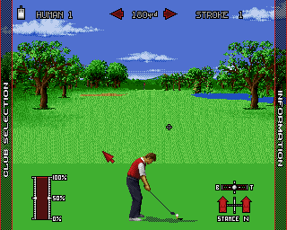 Nick Faldo's Championship Golf in-game screen image #2 