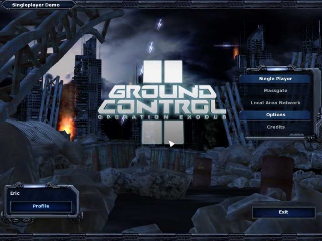 Ground Control II: Operation Exodus  title screen image #2 From the demo