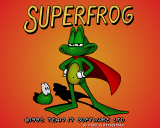 Superfrog title screen image #1 