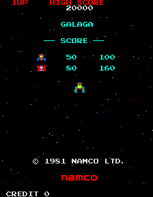 Galaga  title screen image #1 