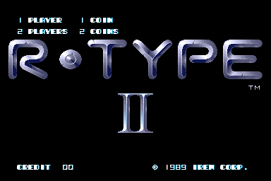 R-Type II title screen image #1 