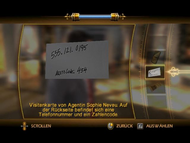 The Da Vinci Code in-game screen image #2 