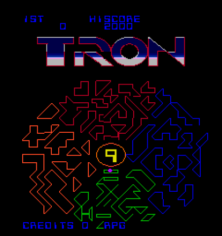 Tron title screen image #1 