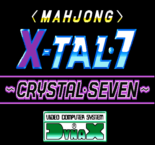 Mahjong X-Tal 7 - Crystal Seven  title screen image #2 