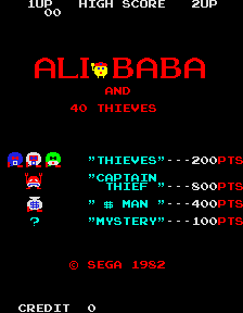 Alibaba and 40 Thieves title screen image #1 
