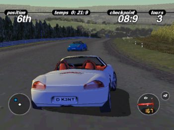 Porsche Challenge in-game screen image #2 