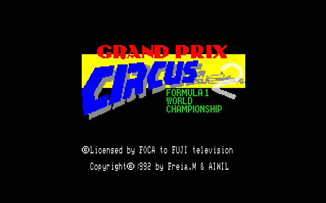 Grand Prix Circus 2 - Formula 1 World Championship  title screen image #1 