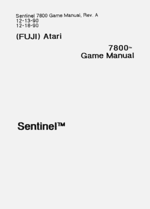 Sentinel package image #2 The prototype manual, published as is with the game.