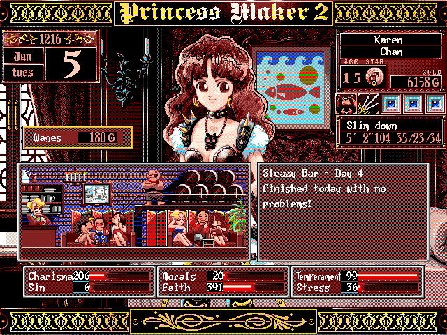 Princess Maker 2  in-game screen image #1 
