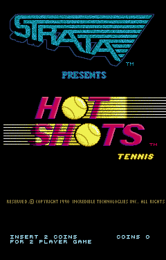 Hot Shots Tennis title screen image #1 