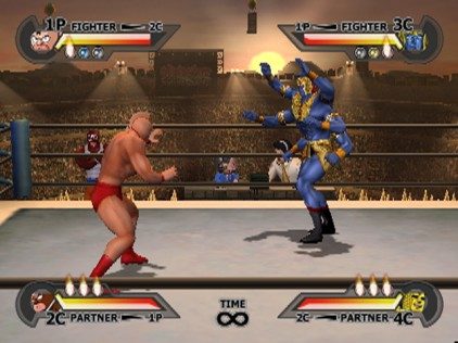 Galactic Wrestling featuring Ultimate Muscle  in-game screen image #2 