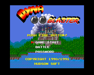 Dyna Blaster  title screen image #1 