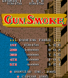 Gun.Smoke  title screen image #1 