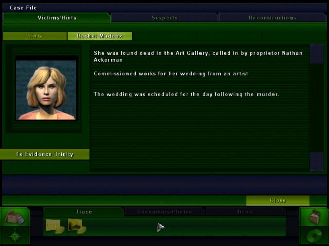 CSI: 3 Dimensions of Murder  in-game screen image #1 