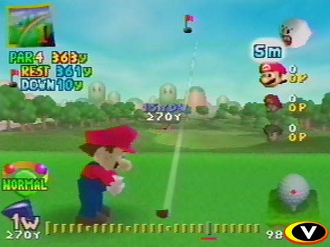 Mario Golf 64  in-game screen image #2 
