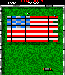 Tournament Arkanoid in-game screen image #1 Desecrating a flag
