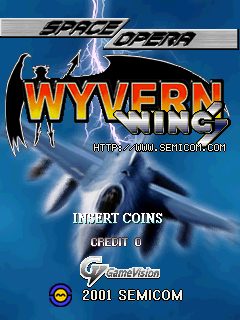 Wyvern Wings: Space Opera title screen image #1 