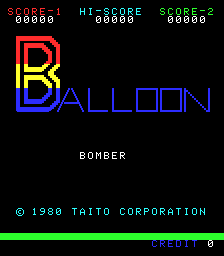 Balloon Bomber title screen image #2 
