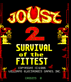Joust 2: Survival of the Fittest  title screen image #1 