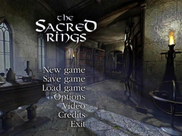 The Sacred Rings  title screen image #1 
