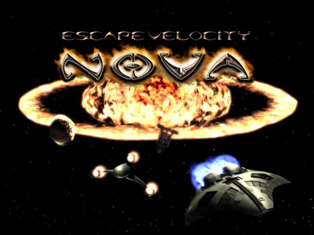 Escape Velocity Nova  title screen image #1 The splashscreen for the stock EVN scenario.