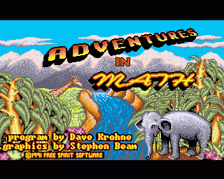 Adventures in Math title screen image #1 
