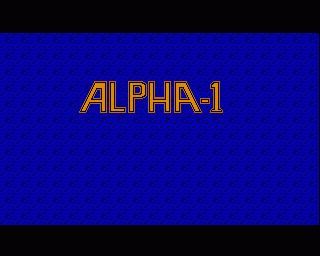 Alpha-1  title screen image #1 