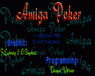 Amiga Poker title screen image #1 