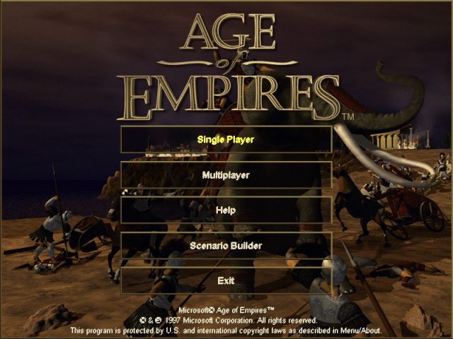 Age of Empires  title screen image #1 